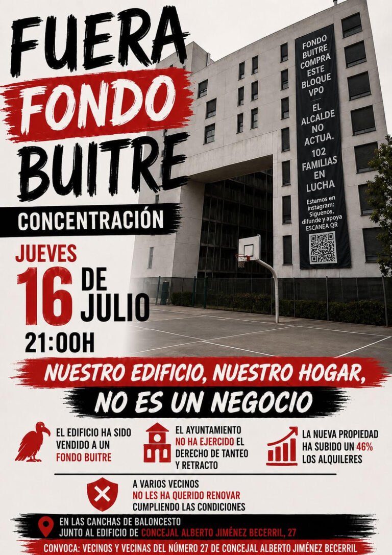Concentración en Edificio C/ Alberto Jiménez Becerril