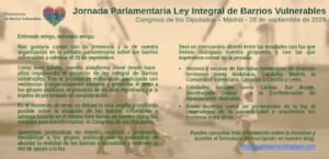 Jornada parlamentaria Ley de Barrios Vulnerables